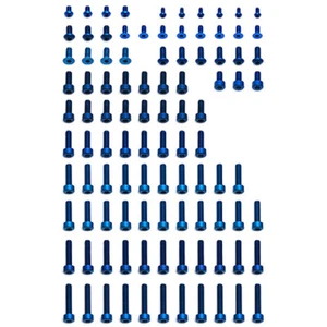 TEAM ASSOCIATED #91172 FT SC10 4X4 Lightweight Blue Aluminum Screw Set   - Picture 1 of 1