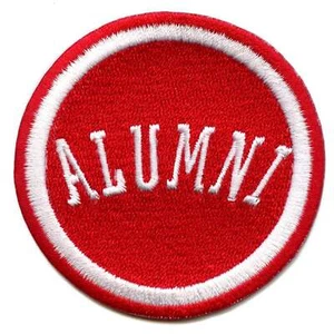 Alumni College Student Patch Houston Texas Red Graduate Embroidered Iron On - Picture 1 of 2