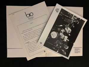 TEMPEST/ALLAN HOLDWORTH 1973 LP PRESS KIT FOTO BIO FOGLI INFORMATIVI CARTELLA - Foto 1 di 2