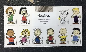 2022USA #5726 Forever Charles M Schulz - Bottom Block 10  charlie brown peanuts - Picture 1 of 1