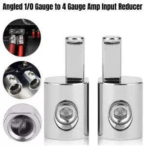 2PCS Amp Car Audio Amplifier Power and Ground 1/0 Gauge to 4 Gauge Input Reducer - Picture 1 of 15