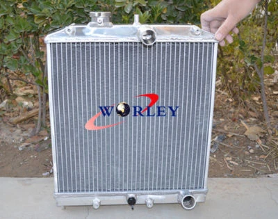 Radiador de aluminio de 4 filas para Honda Civic EK EG D15 D16 1992-2000 28 MM tubo de entrada/salida Foto 1 de 4