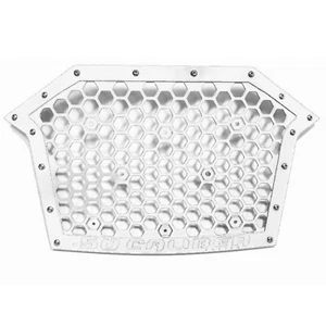 White 50 Caliber Racing CNC Billet Aluminum Grille RZR PROXP Turbo 2019 2020 SXS - Picture 1 of 2