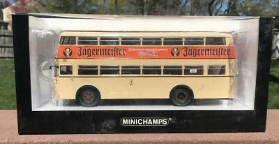 MERCEDES-BENZ 1/43 D2U Bus JAGERMEISTER Limited Edition by MINICHAMPS - Image 1 of 4