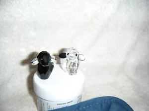 Swarovski Kristall - Neu - Ebenholz und Elfenbein littlelambs - Bild 1 von 7