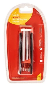 8Pc Folding Hex Key Set High Quality New Crv Allen Key 1.5-8Mm Satin Finish - Picture 1 of 4