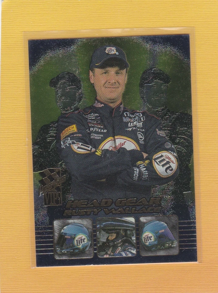 2001 PRESS PASS VIP NASCAR HEAD GEAR RUST WALLACE #HG2 NMMT/MINT *64651 - Image 1 of 1