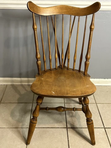 Antique Vintage Windsor Spindle Back Chair Cover