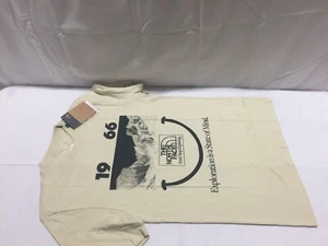 K444 THE NORTH FACE 1966 Smiley Face T-Shirt Tee Gravel Mens Size XS - Picture 1 of 7