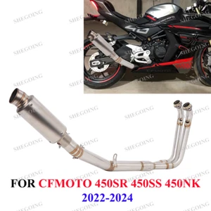 For CFMOTO 450SR 450SS Motorcycle Exhaust Escape Full System 51MM Slip On Pipe - Foto 1 di 5