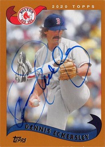 Dennis Eckersley signed Baseball Card Boston Red Sox 2020 Topps Archives #255