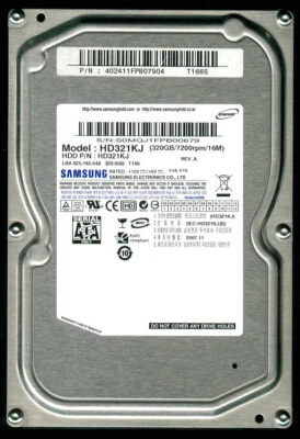 Samsung HD321KJ, 3.5"/320GB/7200rpm/16M, FW: CP100-12, Korea, date 2007/11 - Image 1 of 4