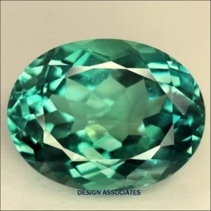 TOPACIO VERDE 12 X 10 MM CORTE OVALADO VVS HERMOSO COLOR - Imagen 1 de 1