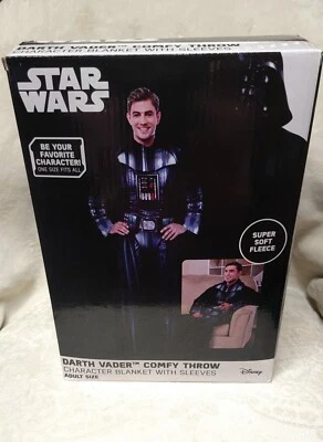 STAR WARS Cómoda Manta con Mangas Vellón Adulto 48”x 71” Darth Vader Foto 1 de 4
