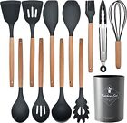 12Pcs Silicone Kitchen Utensils Cookware Set Non-stick Baking Cooking Spoon Tool