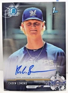 Caden Zitronen 2017 Bowman Chrome Draft Prospect On-Card Autogramm Auto - - Bild 1 von 2