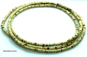 Tulsi DoubleTriple Round Necklace / Hare Krishna Kanthi Mala Handmade Tulsi YOGA - Picture 1 of 2