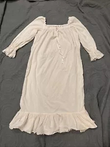 Victorias Secret WOMENS SZ S Victorian Ruffle Nightgown Pink Cottage VINTAGE - Picture 1 of 7