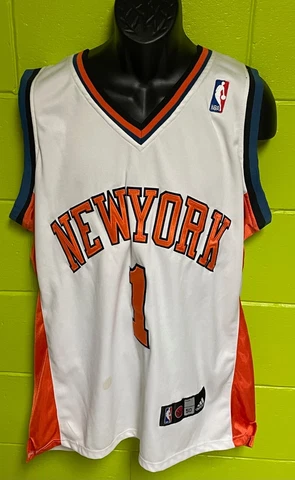 New York Knicks Amare Stoudemire Jersey #1 NBA Basketball White Jersey Size 50 Cover