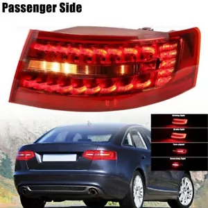 Right Outer LED Tail Light For AUDI A6 C6 RS6 2009-2011 Sedan Rear Brake Lamp - Picture 1 of 12