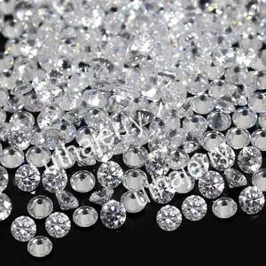 500 Piezas Diamante Natural VVS1 D Color 1.1 mm Redondo Corte Brillante Certificado HIP HOP - Imagen 1 de 6