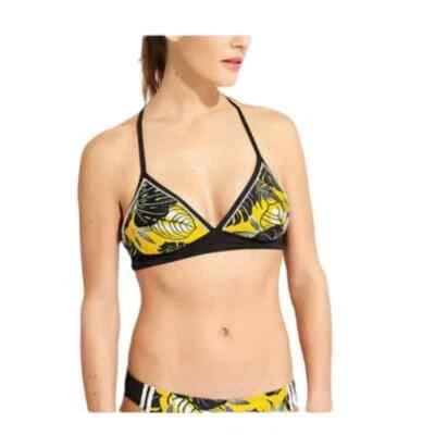 Traje de baño Athleta Caléndula Bali Batik Bikini Negro Amarillo 2 piezas Talla Mediana Foto 1 de 4