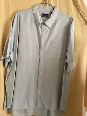 Harbor Bay Sport мужской большой пуговицах коротким рукавом серая рубашка размер 3 X/большой - Изображение 1 из 4