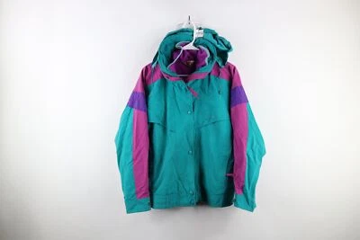 Abrigo chaqueta de invierno vintage años 90 Cabelas para mujer medio desgastado 2 en 1 con capucha Foto 1 de 4