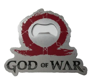 God of War Kratos Logo Abridor de Botellas Acero Inoxidable Sony Santa Monica Studio - Imagen 1 de 5