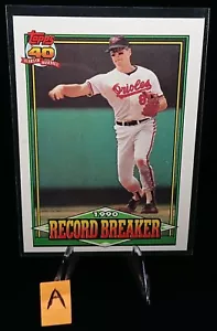 1991 Topps Cal Ripken 1990 Record Breaker (4 Cards) #5 Baltimore Orioles - Picture 1 of 8