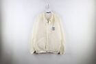 Vintage 90s Mens XL Distressed Spell Out Cadillac NFL Golf Classic Jacket White