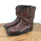 Red Wing Pecos 1149 Brown Leather Work Boots Usa Men?S 10 D Eh Soft Toe Read