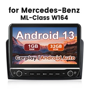Car Stereo Radio For Mercedes Benz W164 GL320 ML350 X164 Android 13 GPS Navi 32G - Picture 1 of 12