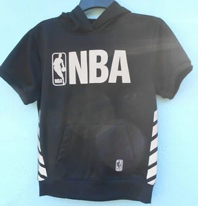 NBA JERSEY W/ HOOD YOUTH SIZE 10 / 12 SHORTSLEEVE OVERSIZE FRONT POCKET VG - Picture 1 of 5