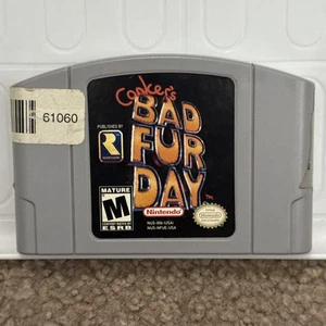 Conker's Bad Fur Day N64 Cartridge Authentic, Blockbuster Sticker getestet - Bild 1 von 7