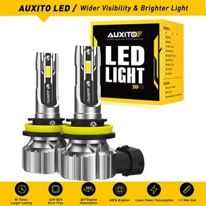 Faro LED AUXITO H11 6500K Bombillas Altas Kit Bajo Conversión Haz Blanco Canbus - Imagen 1 de 9