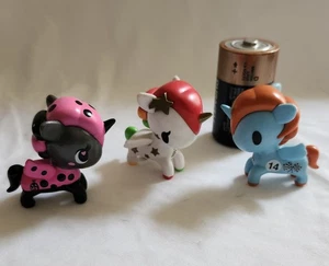 Seltenes Tokidoki Mini Unicorno Konvolut 3 verschiedene Vinyl Figuren Sammlerstück - Bild 1 von 5
