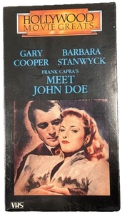 Hollywood Movie Great Frank Capra’s “Meet John Doe” (VHS 1941) BRAND NEW SEALED - Picture 1 of 2