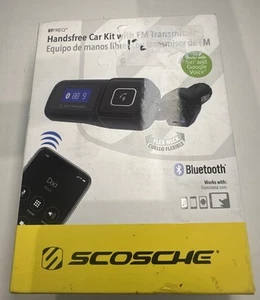 Scosche Hands-Free Music/Call Car Stereo Bluetooth FM Transmitter w/Remote BTFMA - Picture 1 of 5