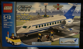 Brand New Sealed LEGO CITY: Passenger Plane (3181) with Free Shipping