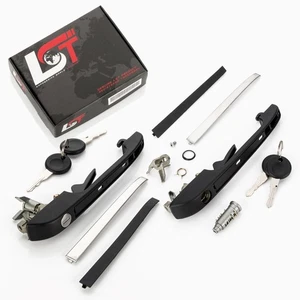 Türgriffe mit Schloss vorne links rechts für VW CADDY DERBY GOLF 1 I 2 II JETTA - Picture 1 of 12