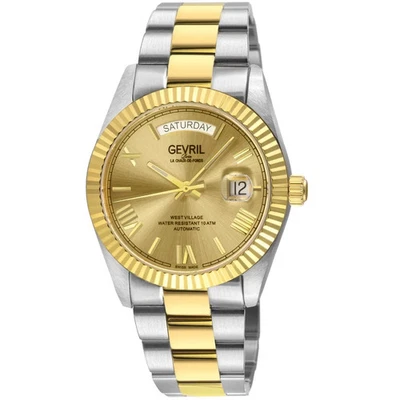 Gevril Men's 48956B West Village Swiss Automatic Sellita SW200 Day/Date Watch - Image 1 of 4