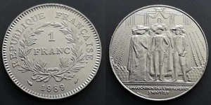 Coin France - 1989 - 1 franc États généraux Nickel (N2422) - Picture 1 of 3