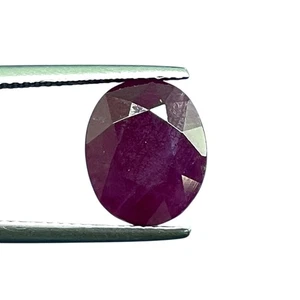 6.97 Cts Certified Natural Ruby Unheated Ring Size Loose Gemstone for Astrology - Picture 1 of 12