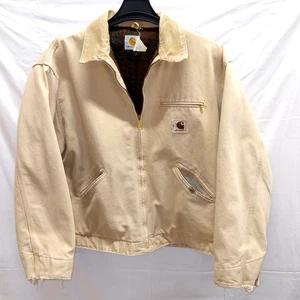 2XL VINTAGE CARHARTT J43 WET LINED USA JACKET DETROIT LIGHTLY DISTRESSED - Picture 1 of 24