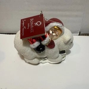 Bombay Company Niño Montar Oso Polar Adorno de Navidad con Etiqueta - Imagen 1 de 9
