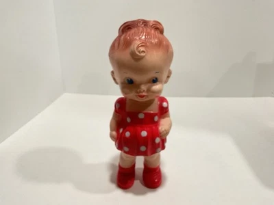 VINTAGE SUN RUBBER CO. SQUEAKY TOY GIRL - Image 1 of 4