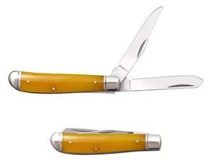 Cold Steel Knives Yellow Bone Mini Trapper Stainless FL-MTRPR-Y Pocket Knife - Picture 1 of 1