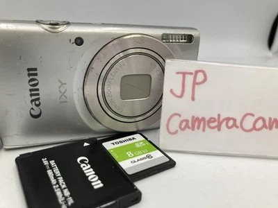 Excellent Canon PowerShot IXY 200 ELPH 185 digital Camera 180 20MP silver 1227 - Image 1 of 4