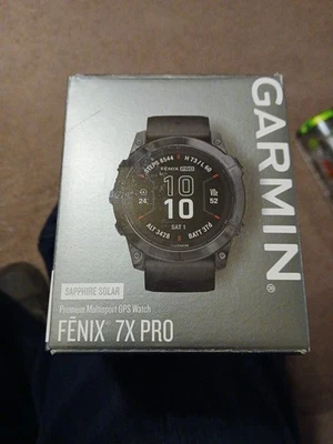 Garmin Fenix 7X Pro Unisex Sapphire Solar GPS Smartwatch - Carbon Gray... - Image 1 of 4